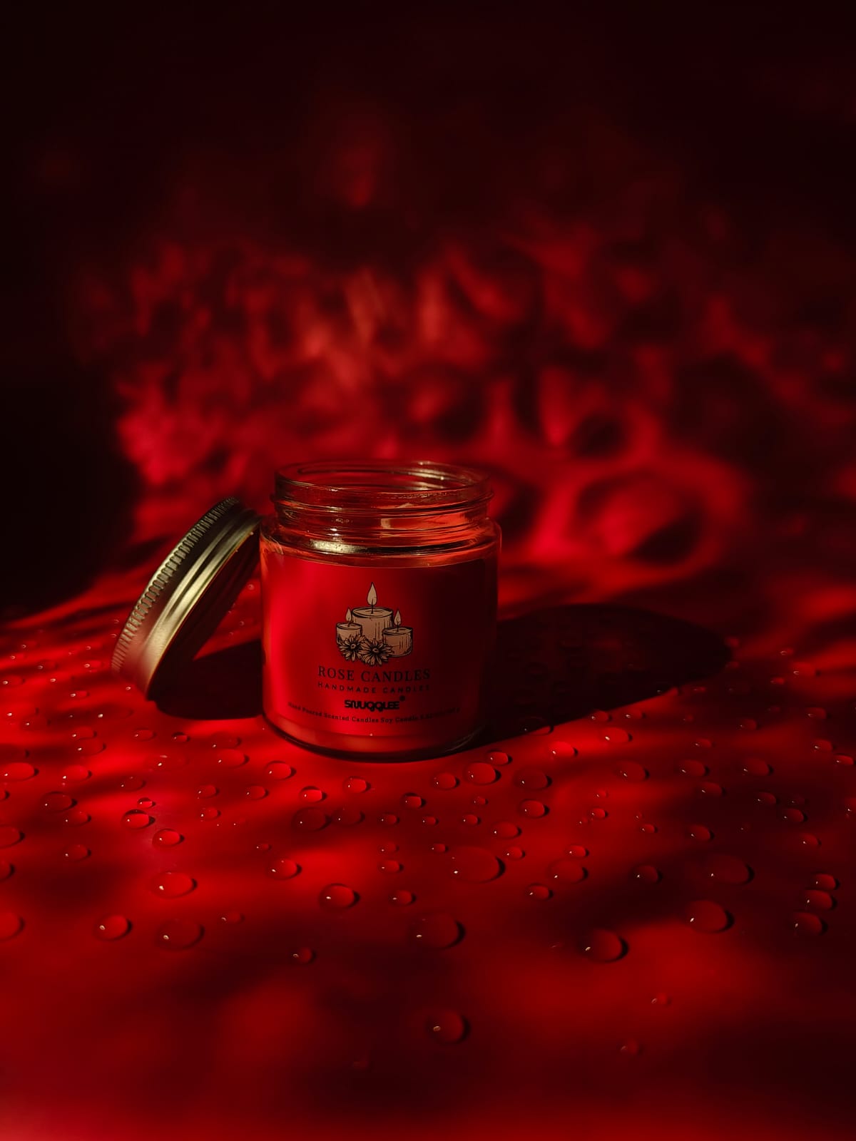 Snugglee® Rose Candle – Handcrafted Luxury Aromatic Candle - Image 7