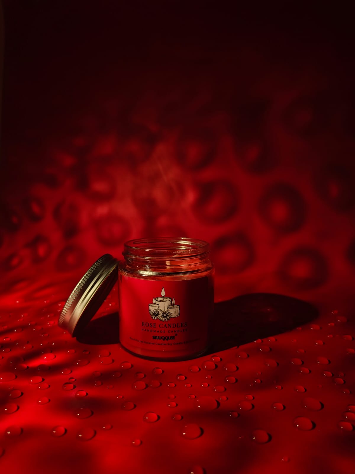 Snugglee® Rose Candle – Handcrafted Luxury Aromatic Candle - Image 5